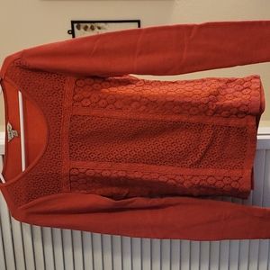 Lucky brand size medium,  dark pink long-sleeved shirt